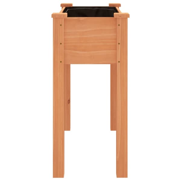 Odlingslåda med foder brun 71x37x76 cm massivt granträ