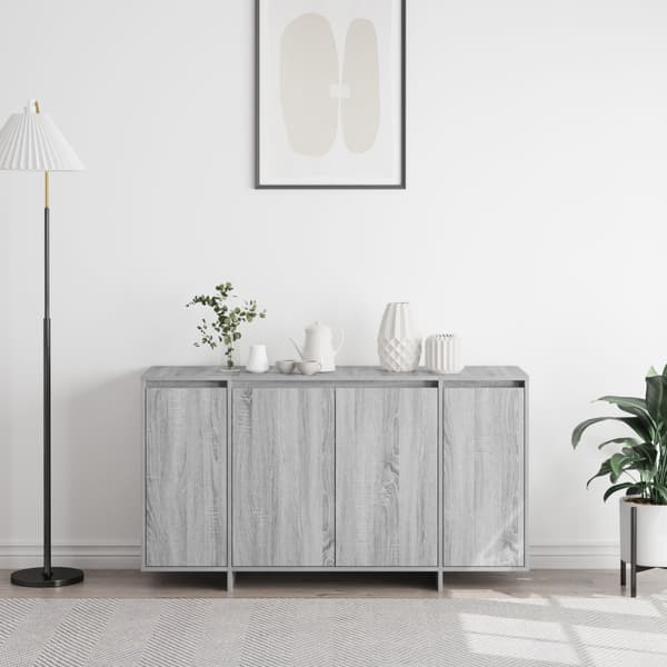 Sideboard Grå Sonoma 135 x 41 x 75 cm Konstruerat trä
