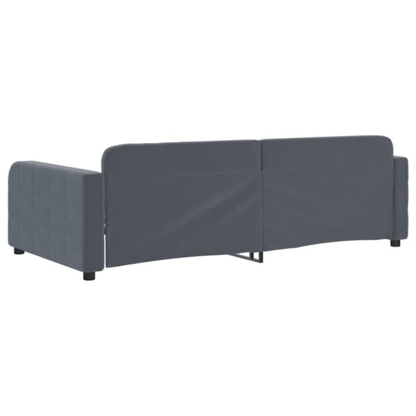 Dagbädd mörkgrå 100x200 cm sammet