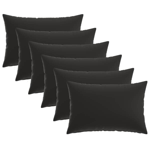 Kudde med kudde HEERLEN 6 st Svart Polyester