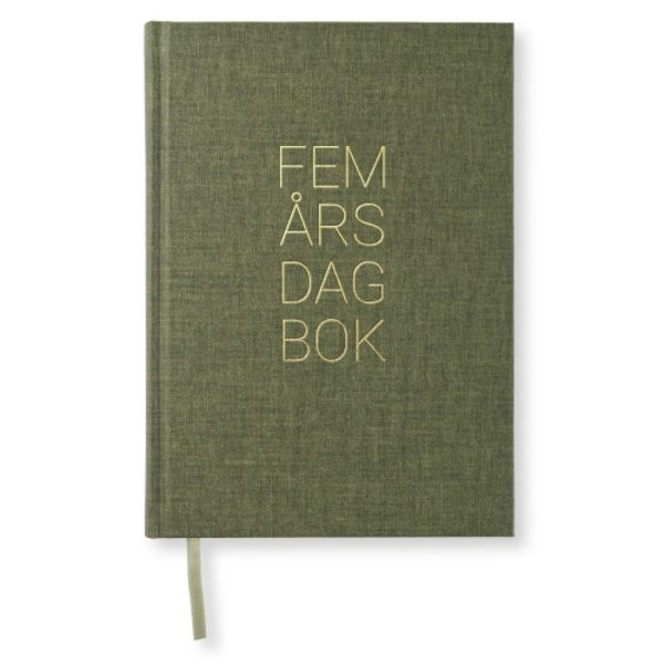 PS 5-ÅRS DAGBOK A5 Khaki Green