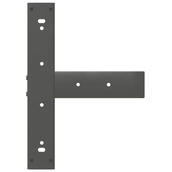 Barbordsben T-formade 2 st antracit 50x35x(90-91) cm stål