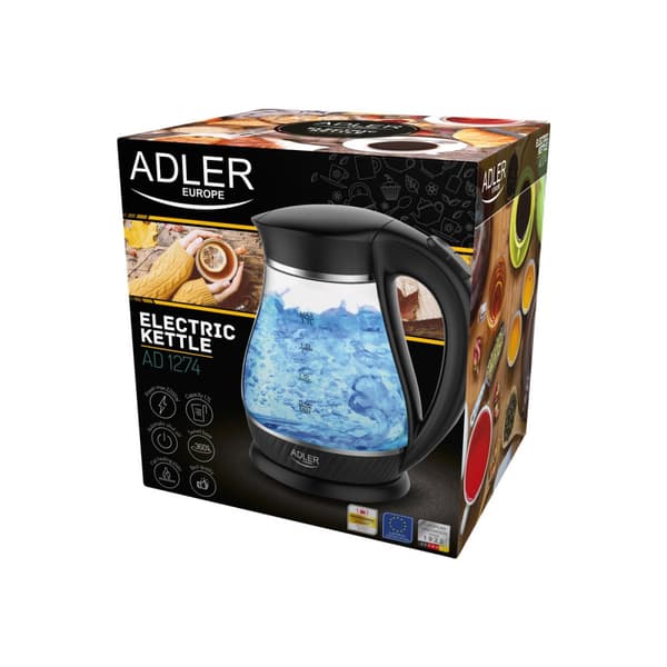 Adler AD 1274 - vattenkokare - svart