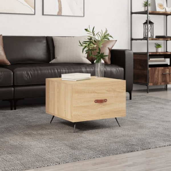 Soffbord sonoma-ek 50x50x40 cm konstruerat trä