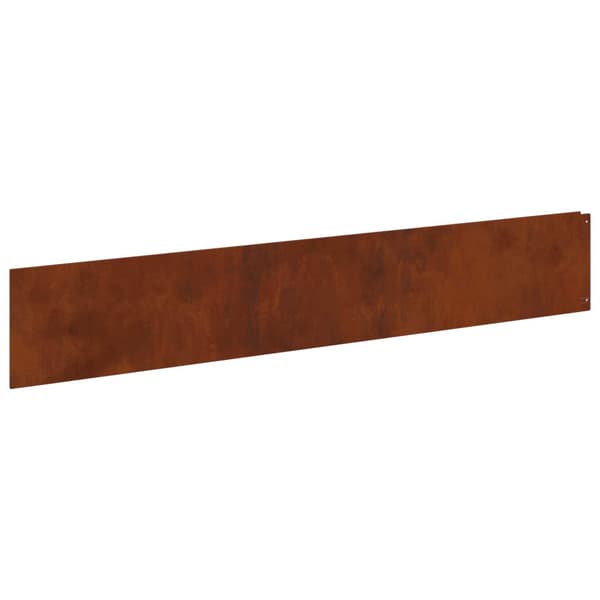Kant för gräsmatta 10 pcs 100 x 18 cm Stål Rostig