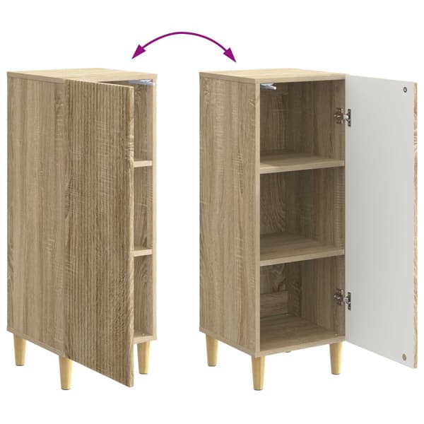 Sideboard Sonoma-ek 33 x 34,5 x 90 cm Konstruerat trä