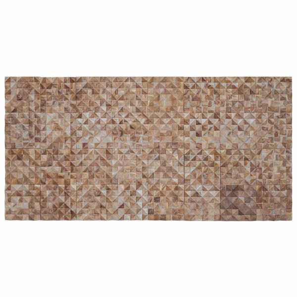 Väggpaneler 11 st Vitvättad 30 x 30 x 1,7 cm Massivt teakträ