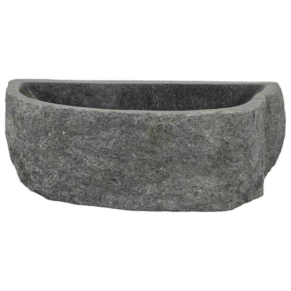 Väggmonterat handfat Grå 45 x 35 x 15 cm River Stone