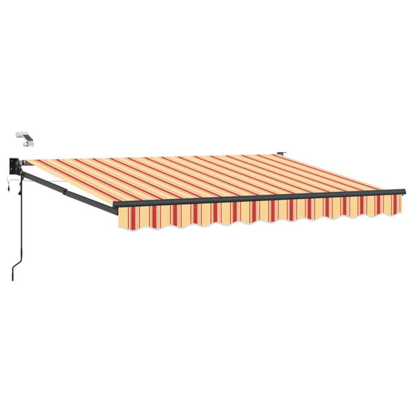 Elektrisk Retraktabel Markis Flerfärgsdesign 3 x 2,5 m