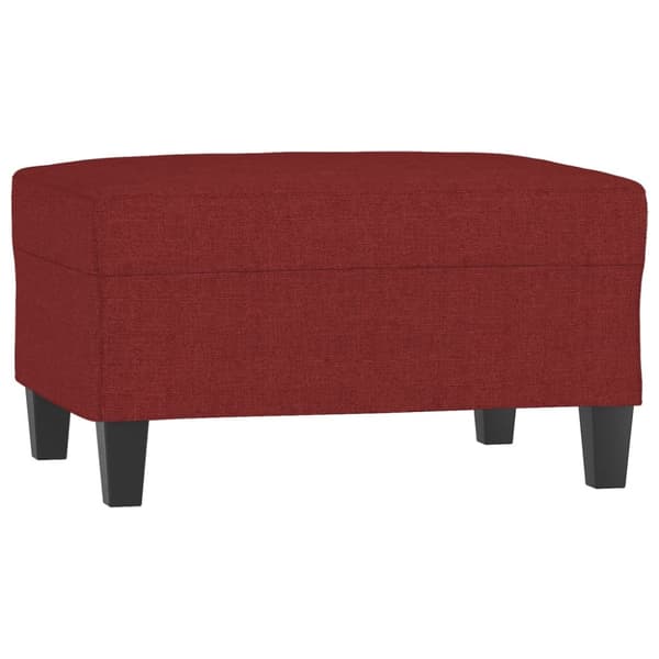Fotpall Vinröd 70x55x41 cm tyg