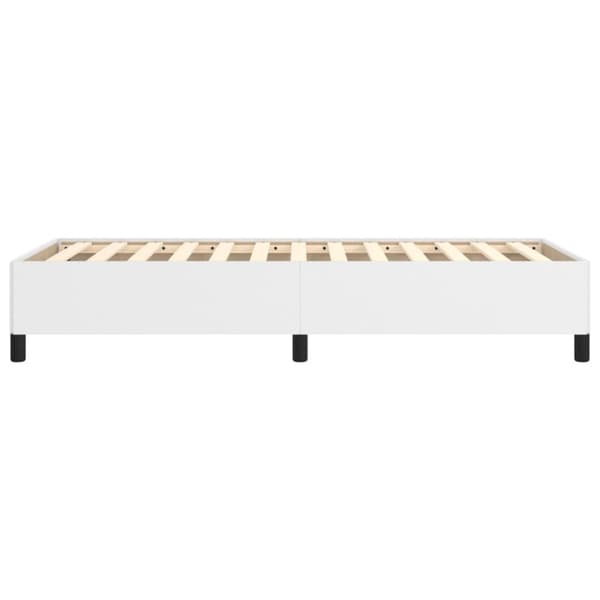 Sängram vit 90x190 cm konstläder