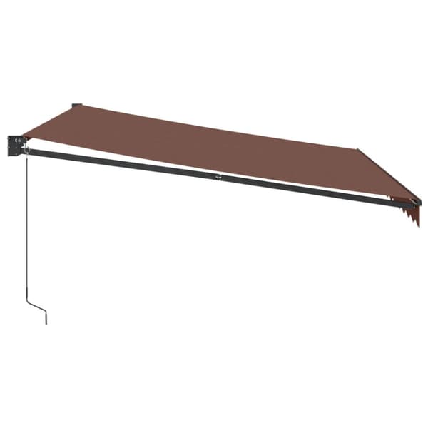 Markis manuellt infällbar 400x300 cm brun