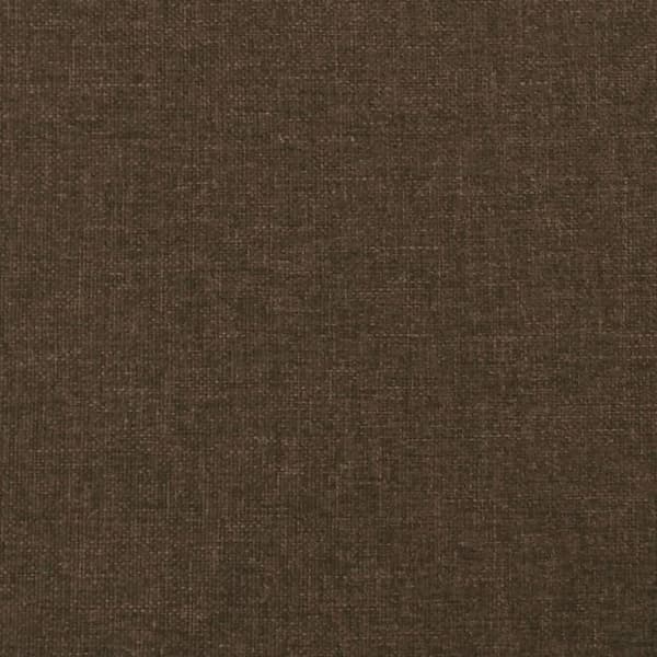 Sänggavel mörkbrun 200x5x118/128 cm tyg