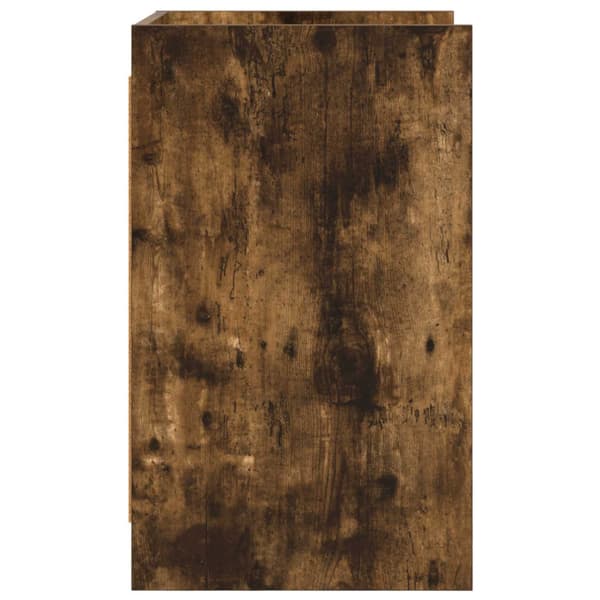 Sängbord 2 pcs Rökt ek 40 x 36 x 60 cm Konstruerat trä