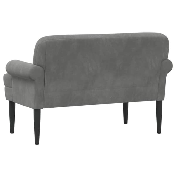 Loveseat med knapprapport Mörkgrå 120 x 66 x 78 cm Sammet