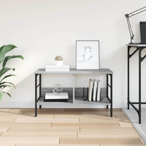Hyllsystem Grå Sonoma 82 x 32 x 47 cm Konstruerat trä