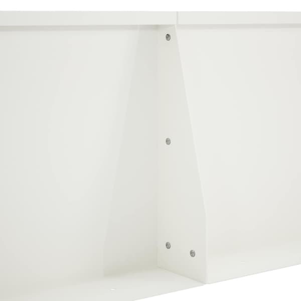Stödvägg 6 st 80 x 12 x 50 cm Stål Vit