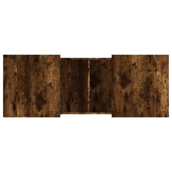 Soffbord rökfärgad ek 100x55x40 cm konstruerat trä