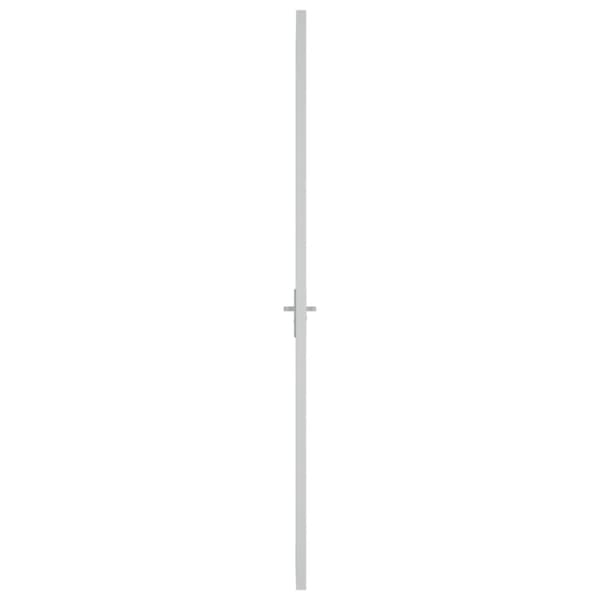 Innerdörr 93x201,5 cm vit ESG-glas och aluminium