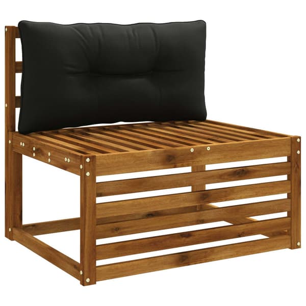 Ryggkudde PUTTEN 100% Polyester Svart 70 x 40 x 10 cm