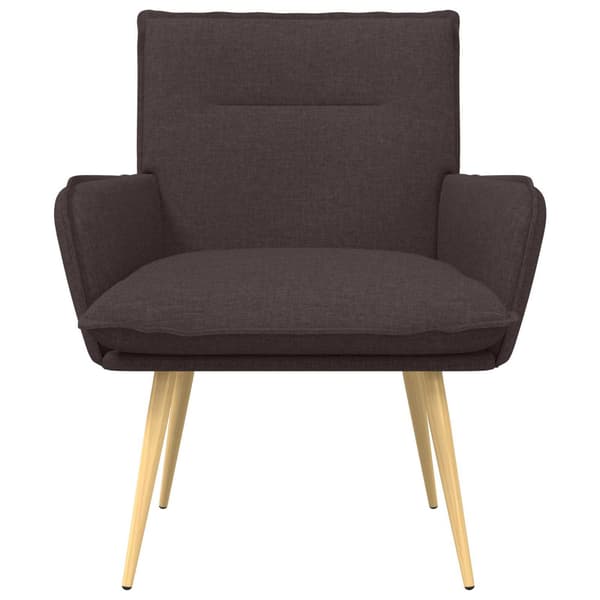 Fåtölj Mörkbrun Tyg