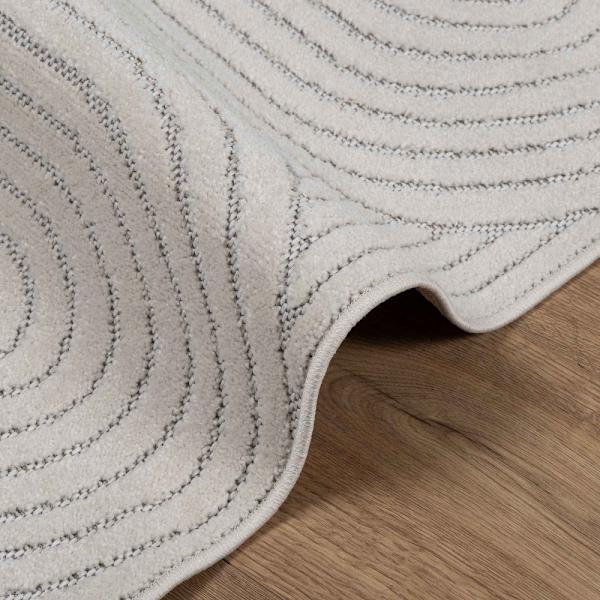 Områdesmattor Rektangulär PALMERAS Kräm 170 x 120 cm Polyester