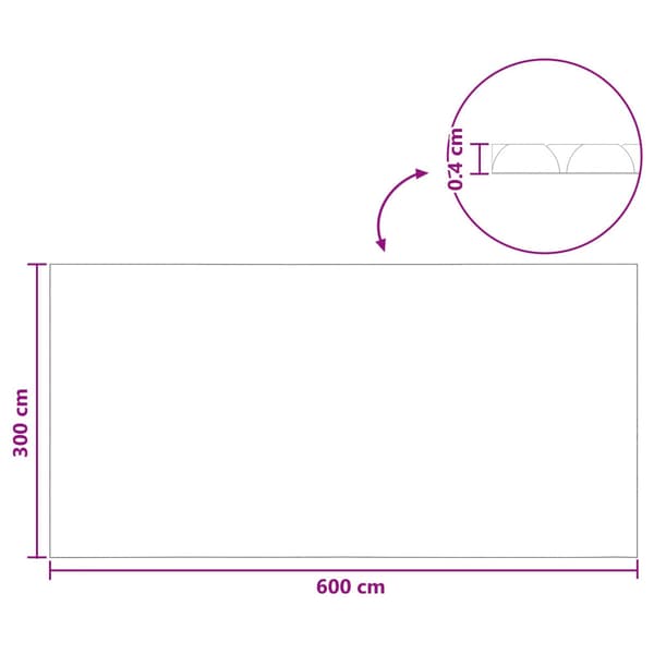 Poolöverdrag Extra Tung Svart 600 × 300 cm PE