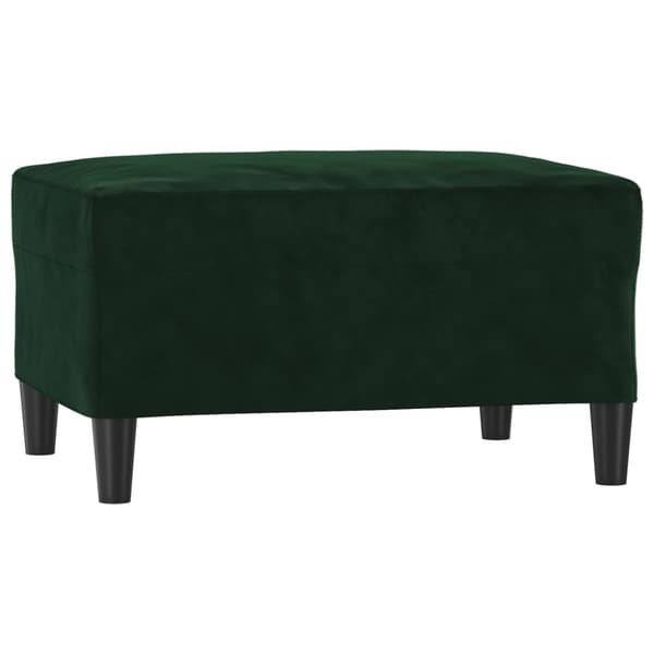 Fotpall mörkgrön 70x55x41 cm sammet