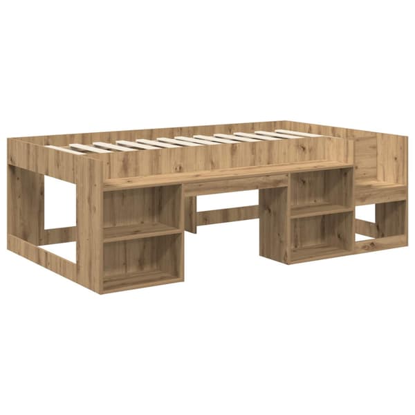 Barnsängsram med förvaring Artisan-ek 75 x 190 cm