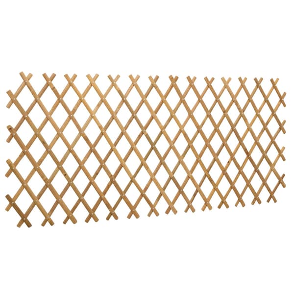 Utvikbar spaljé stängsel 2 pcs Ljusbrun 100 x 105 cm Bambu