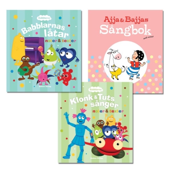Sjung med Babblarna och Ajja & Bajja (bok, kartonnage)