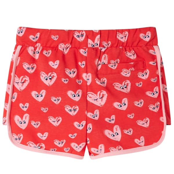 Barnshorts med snöre röd 140