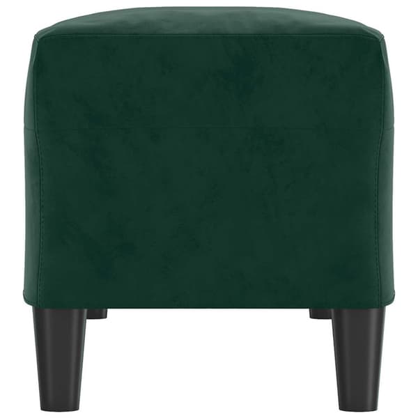 Bänk mörkgrön 100x35x41 cm sammet