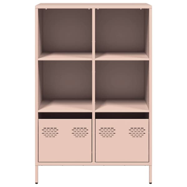 Högskåp rosa 68x39x103,5 cm stål