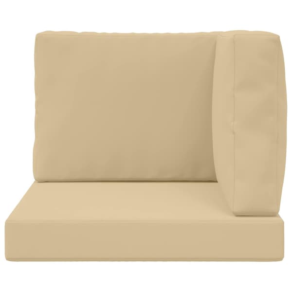 Utomhus Soffa Kudde 3 pcs Beige Polyester