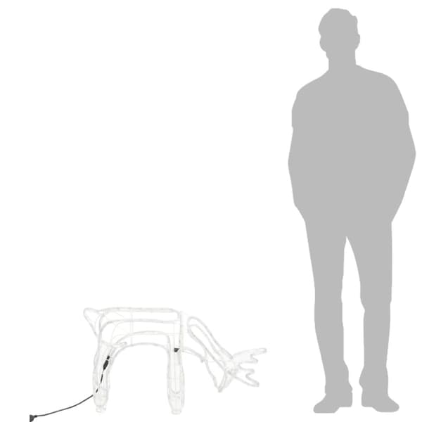 Renfigur ljusslinga varmvit 73x31x45 cm