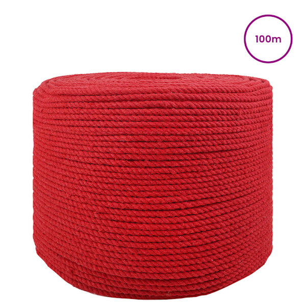 Rep 10 pcs Röd Bomull
