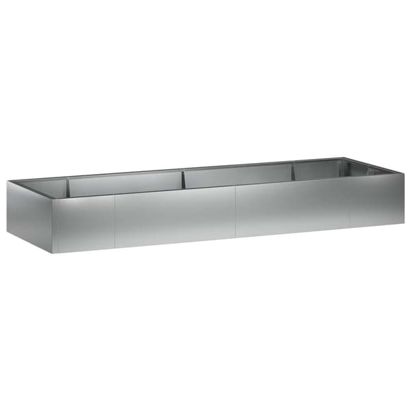 Stödvägg 8 st 300 x 100 x 50 cm Galvaniserat stål Silver