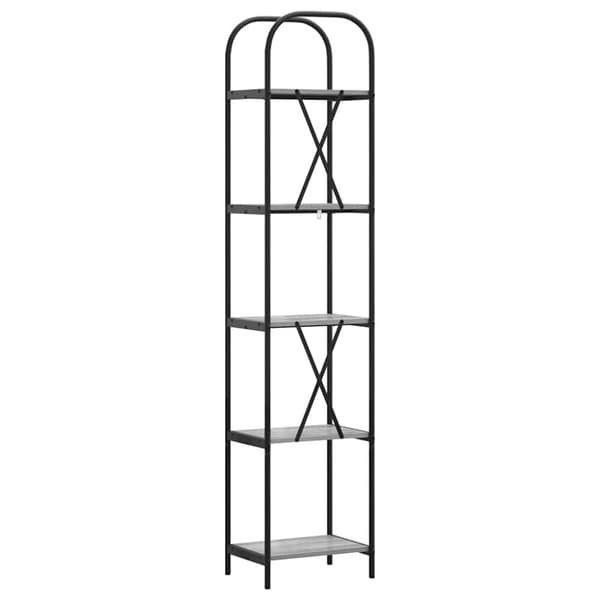 Hyllsystem Grå Sonoma 40 x 30 x 183 cm Konstruerat trä