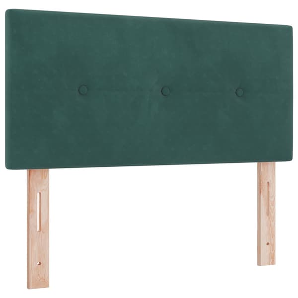 Huvudgavel Mörkgrön 100 cm Sammet
