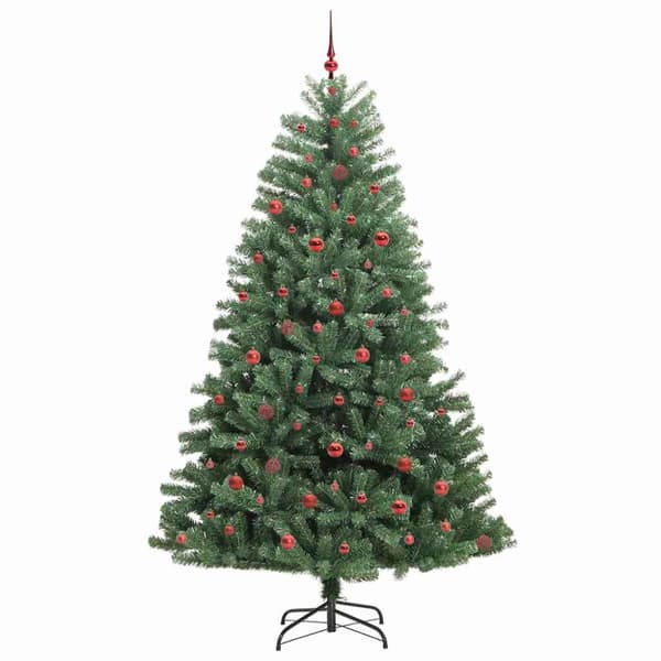 Plast Hingad Julgran Grön 240 cm PVC och metall