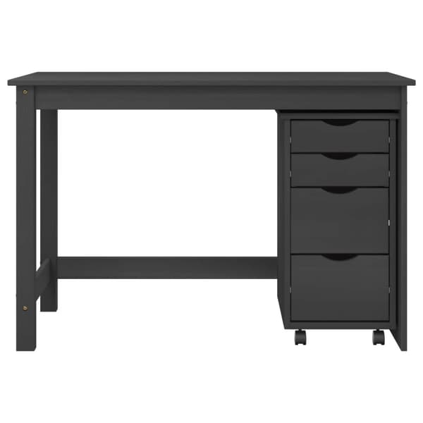Skrivbord och rullskåpsset MOSS 2 st Grå