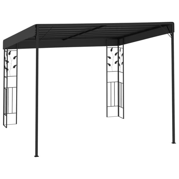 Väggmonterad paviljong 3x3x2,5 m antracit