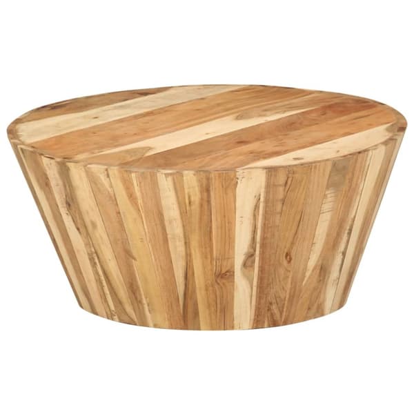 Soffbord Ø65x31 cm massivt akaciaträ