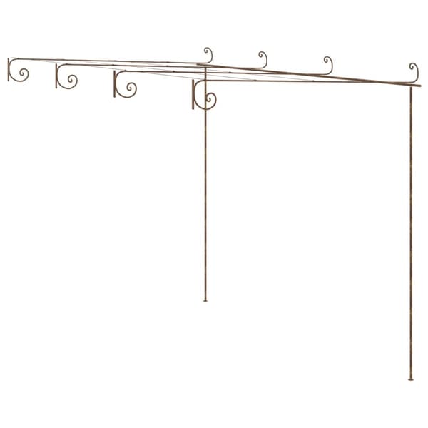 Pergola antikbrun 4x3x2,5 m järn