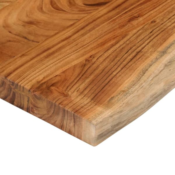 Bordsskiva 140x40x3,8 cm rektangulär massiv akacia rustik kant