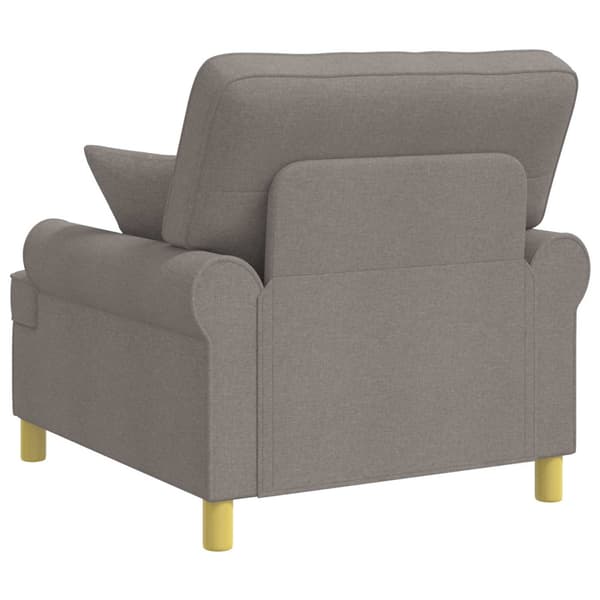 XL fåtölj med dynor Taupe Tyg