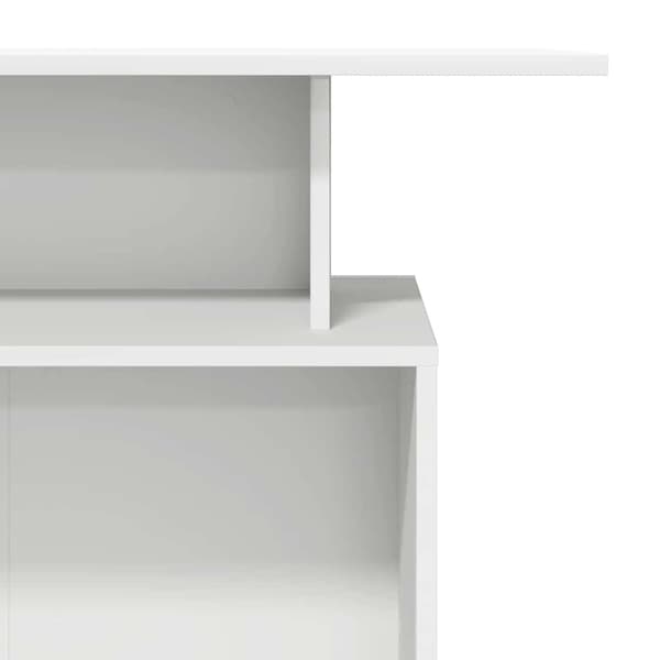 Receptionsdisk vit 100x40x104 cm konstruerat trä