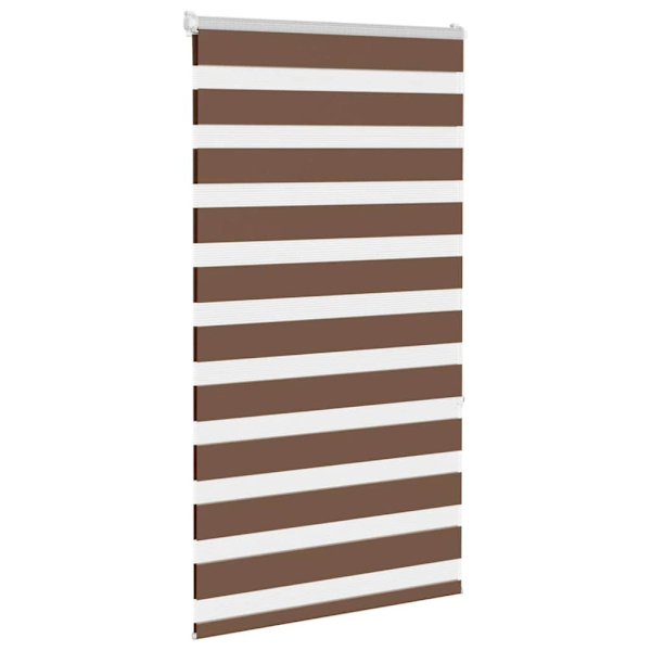Rullgardin zebra brun 90x150 cm tyg bredd 85,9 cm polyester