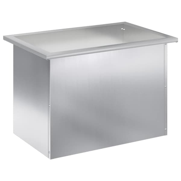Odlingslåda med LED Silver 40 x 60 x 40 cm Galvaniserat stål